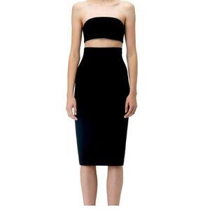 AQ/AQ Quart Strapless Bodycon Midi Dress NWT